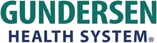 Gundersen Health System logo featuring teal and navy text